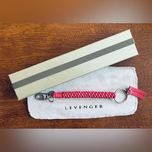 Levenger Lanyard Key Chain - Color Coral